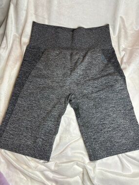 Gymshark Charcoal Grey Seamless High-Waist Biker Shorts